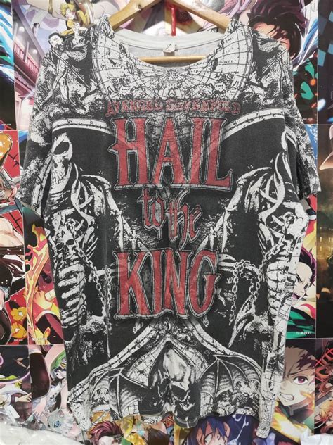 Avenged Sevenfold Hail To The King Aop Shirt Men S Fashion Tops And Sets Tshirts And Polo Shirts