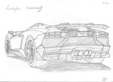 Lambo Drawing Outline