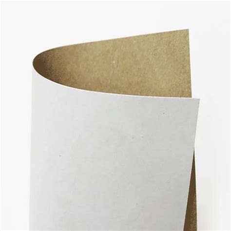 White Top Color Wood Pulp White Top Kraft Liner Sheet GSM 90 Gsm