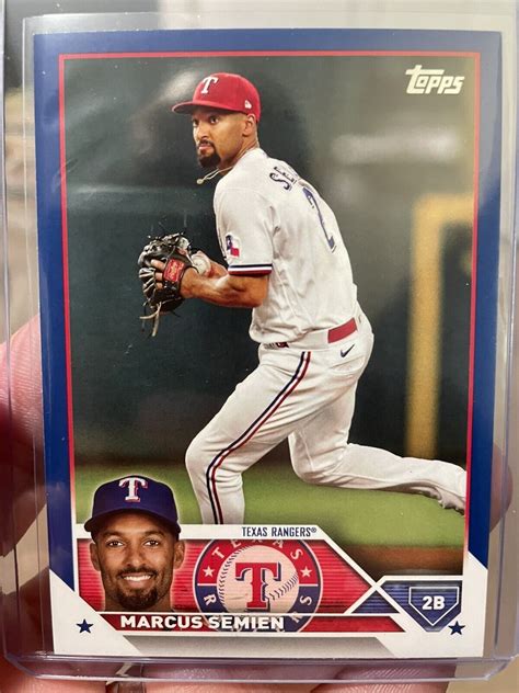 2023 Topps Series 2 Blue Foil 532 Marcus Semien 999 For Sale Online