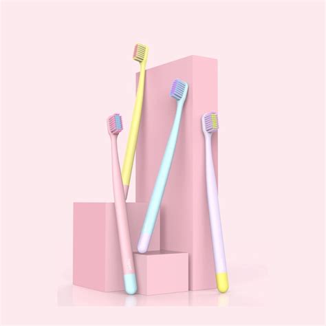 Toothbrush แปรงสีฟันhapee® รุ่นด้ามกลมสีพาสเทล Shopee Thailand