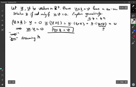 SOLVED Cross product equations Suppose 𝐮 and 𝐯 are nonzero vectors