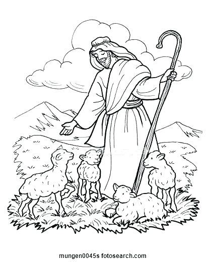 Jesus The Good Shepherd Coloring Pages At Free