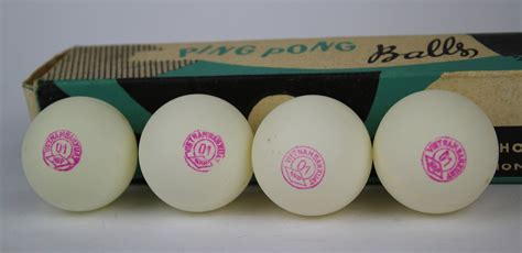 Vintage Ping Pong Balls Set Vietnamese Tennis Balls Etsy