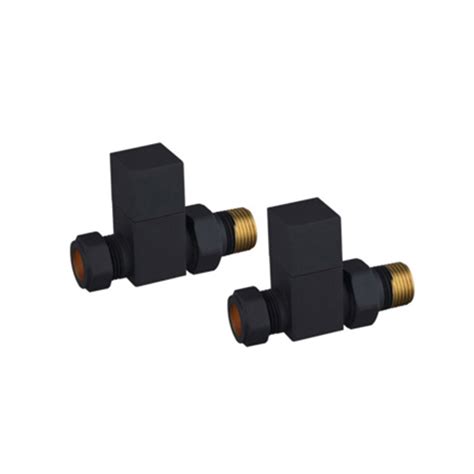 Square Straight Radiator Valve Pack Pair Plumleys Plumbing Merchant