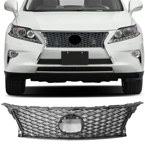 Grille Compatible With 2013 2015 Lexus Rx350 Rx450h F Sport Style Front Grille Chrome Honeycomb