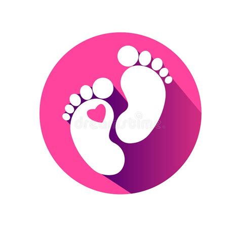 Foot Vector Imprint Footprint Symbol Graphic Stock Vector