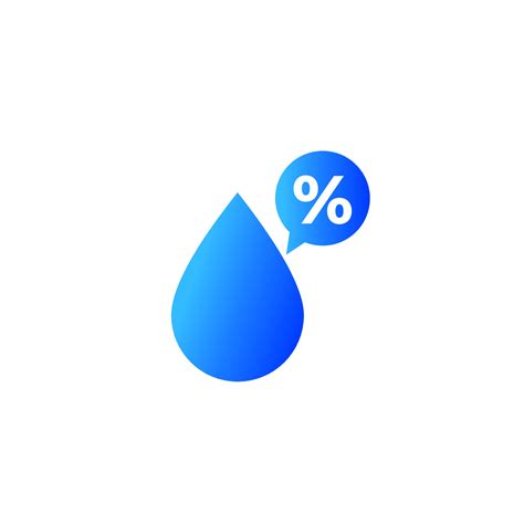 Humidity Percent Vector Icon Vector Art At Vecteezy