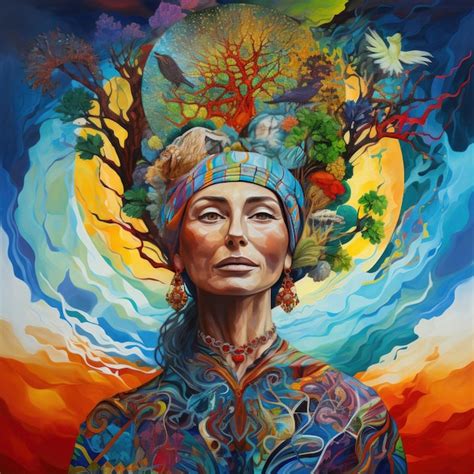 Premium Ai Image The Enchanting Wisdom Of Mother Earth Unveiling Her