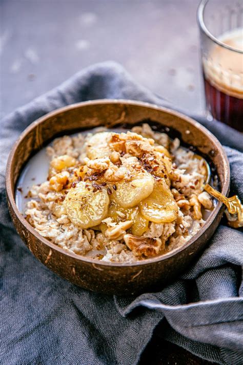 Caramelized Banana Porridge The Bitery Caramelized Bananas Healthy Oatmeal Recipes Recipes