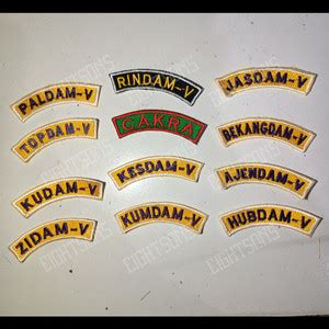 Jual Bordil Bed Badge Lokasi Pdh Kodam Brawijaya Tentara Tni Ad