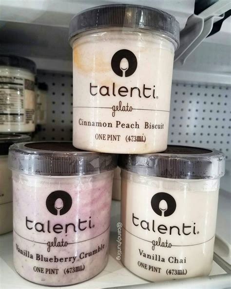 Talenti Gelatocinnamon Peach Biscuitvanilla Blueberry Crumble