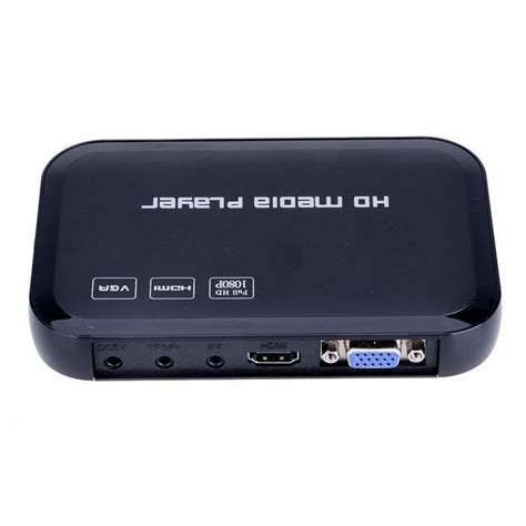 Full HD 1080p H6w Mini Multi Media Player HDMI VGA AV Sorties SD USB