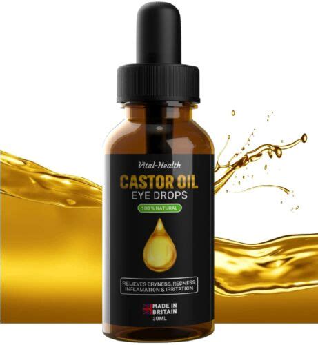 Castor Oil Eye Drops Organic 💗 Large 30ml💗pharmaceutical Grade Not 10ml Ebay