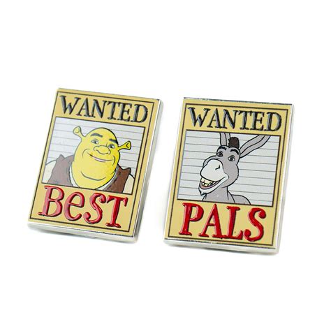 Shrek - Wanted Shrek and Donkey Best Pals Pin 2-Pack - Clothing - ZiNG ...