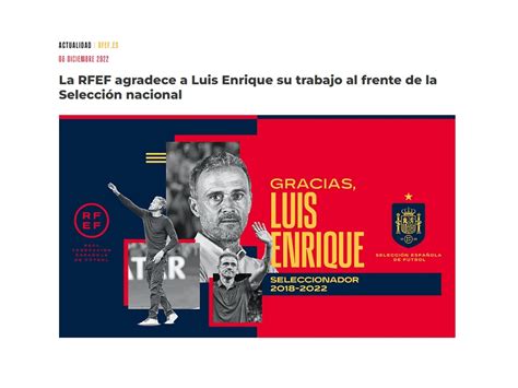 Tras El Golpe Del Mundial España Despidió A Luis Enrique Y Contrató A Un Nuevo Entrenador Infobae