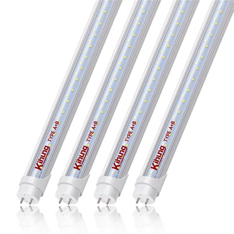 Kihung T8 Led Bulbs 4 Foot Type Ab Tube Light 24w 3120lm 6000k Led Tube Lights 4ft Plug And