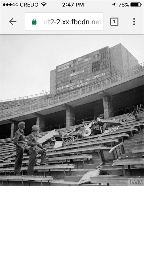 Olympic Stadium, Berlin 1945: check the score... : r/Gunners