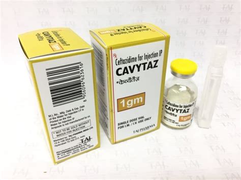 Ceftazidime For Injection Ip G Cavytaz Taj Pharma Taj Generics