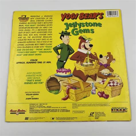 Yogi Bear Jellystone Gems Vintage Laserdisc Hanna Barbera