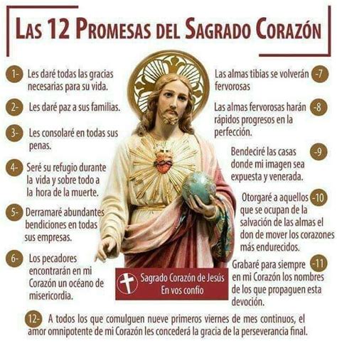 Las Promesas Delsagrado Coraz N De Jes S Promesas Del Sagrado