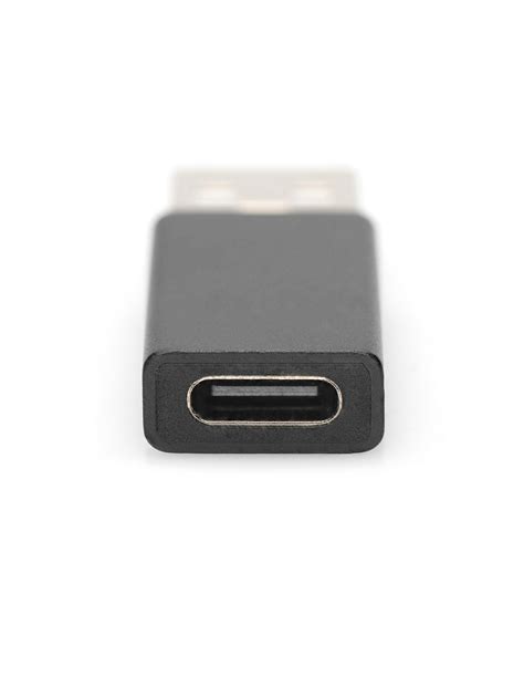 Ewent EW9650 cambiador de género para cable USB Type A USB Tipo C Negro