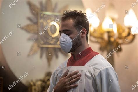 Altar Server Prays During First Mass Editorial Stock Photo - Stock ...