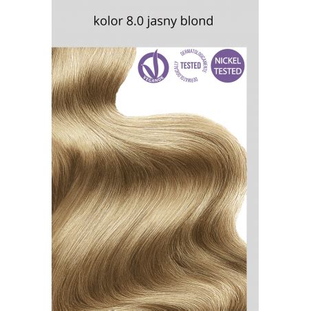 Trwała farba do włosów FlowerTint seria Naturalna 8 0 jasny blond