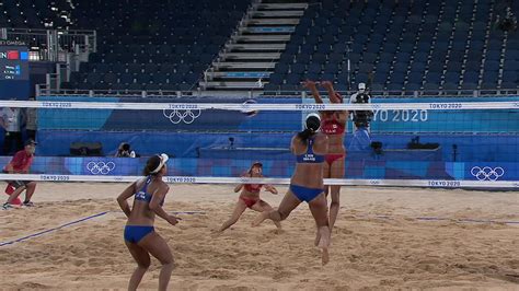 Tokio 2020 China Vs Canada Volei Playa Momentos Destacados De Los