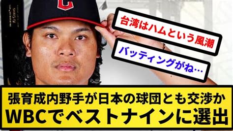 【ええやん！】レッドソックスfaの張育成内野手が日本の球団とも交渉か Wbcでベストナインに選出【反応集】【プロ野球反応集】【2chスレ