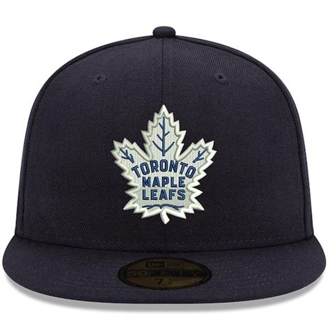 Men's Toronto Maple Leafs New Era Navy Team Color 59FIFTY Fitted Hat ...