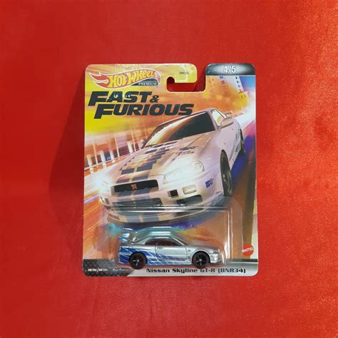 Jual Hot Wheels Premium Nissan Skyline GT R BNR34 Fast Furious Shopee Indonesia