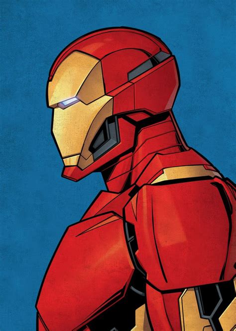 Iron Man Poster By Marvel Displate Iron Man Artwork Iron Man Drawing Iron Man Art