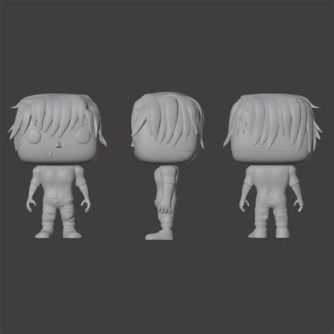 Free STL File Toji Zenin Funko Pop Jujutsu Kaisen 3D Printing