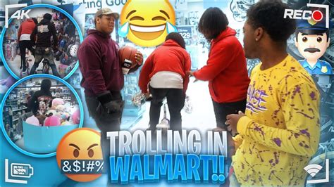 Trolling In Walmart😂 We Got Kicked Out 50k Walmart Trolling