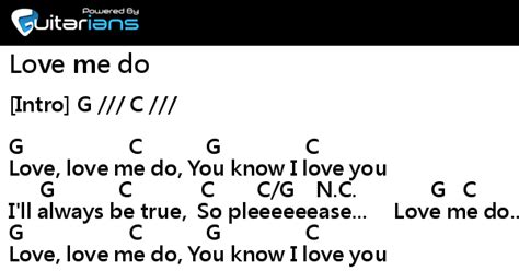 Love Me Do Guitar Chords