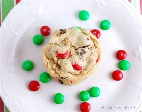 Christmas Cookies Mandm Chocolate Chip Cookies