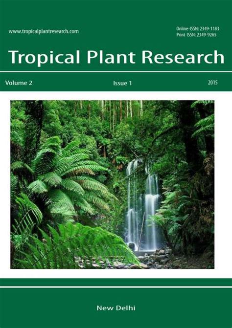 Buy Tropical Plant Research Journal - AkiNik Publications