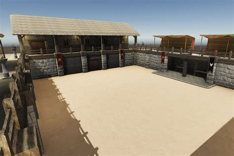 Modular Medieval Fighting Arena 3d Environments Unity Asset Store