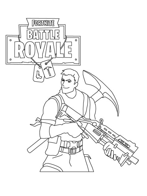 Dibujos De Battle Royale De Fortnite Para Colorear E Imprimir