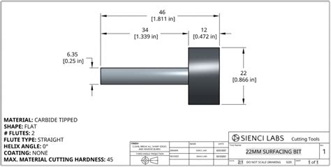 Mm Surfacing Bit Sienci Labs