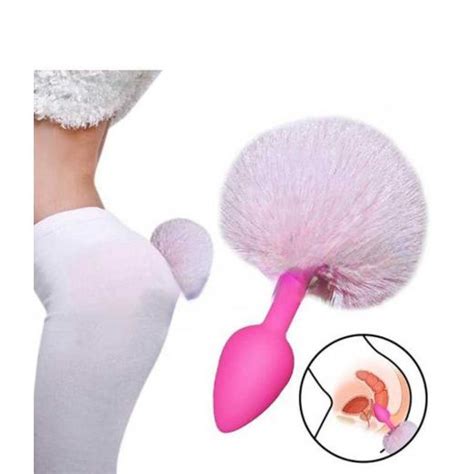 Anal Plug With Colored Rabbit Tail My Dark Shop