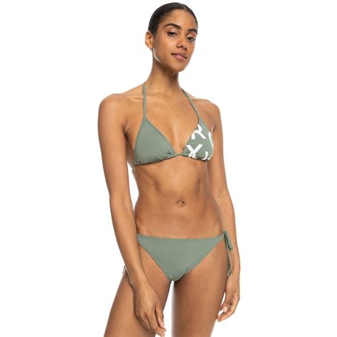 Roxy Beach Classics Tie Side Bikini Grün Dressinn