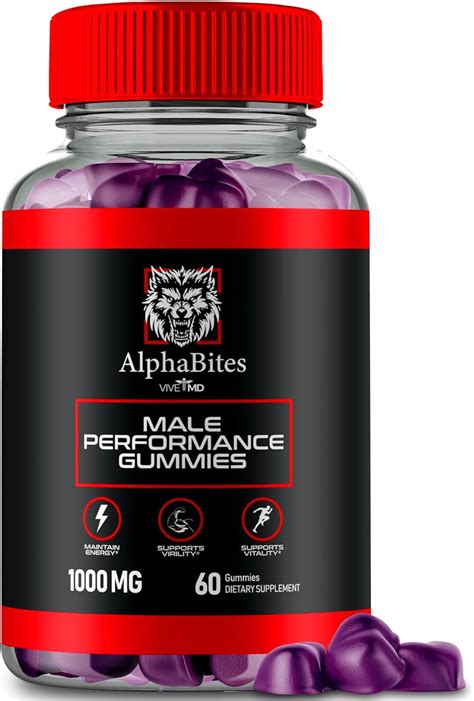 Alpha Bites Gummies Alphabites Advanced Formula Max Performance