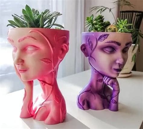 3d Woman Vase Statue 3d Stl Model 3d Printing And 3d Printer Etsy