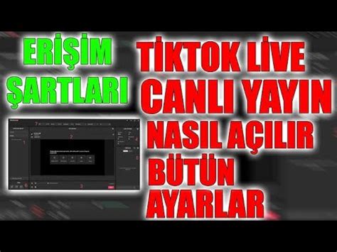 T Ktok Canli Yayin Nasil A Ilir Detayli Anlatim Obs Le