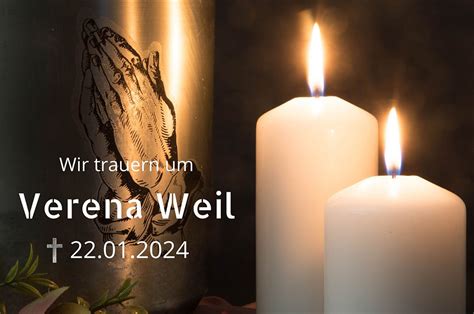 Wir Trauern Um Verena Weil