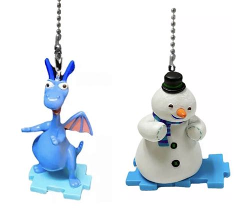 Doc Mcstuffins Stuffy Dragon Chilly Fan Lamp Light Pull Chain Figure