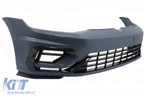 Front Bumper With Central Badgeless Grille Suitable For VW Golf 7 5