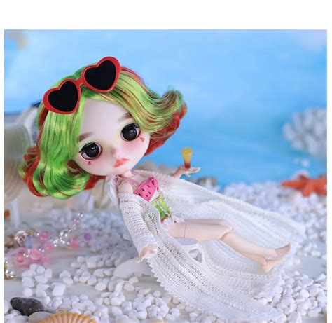 Neo Blythe Doll Bikini With Robe Hat Glasses And Swimming Ring This Is Blythe Official Store